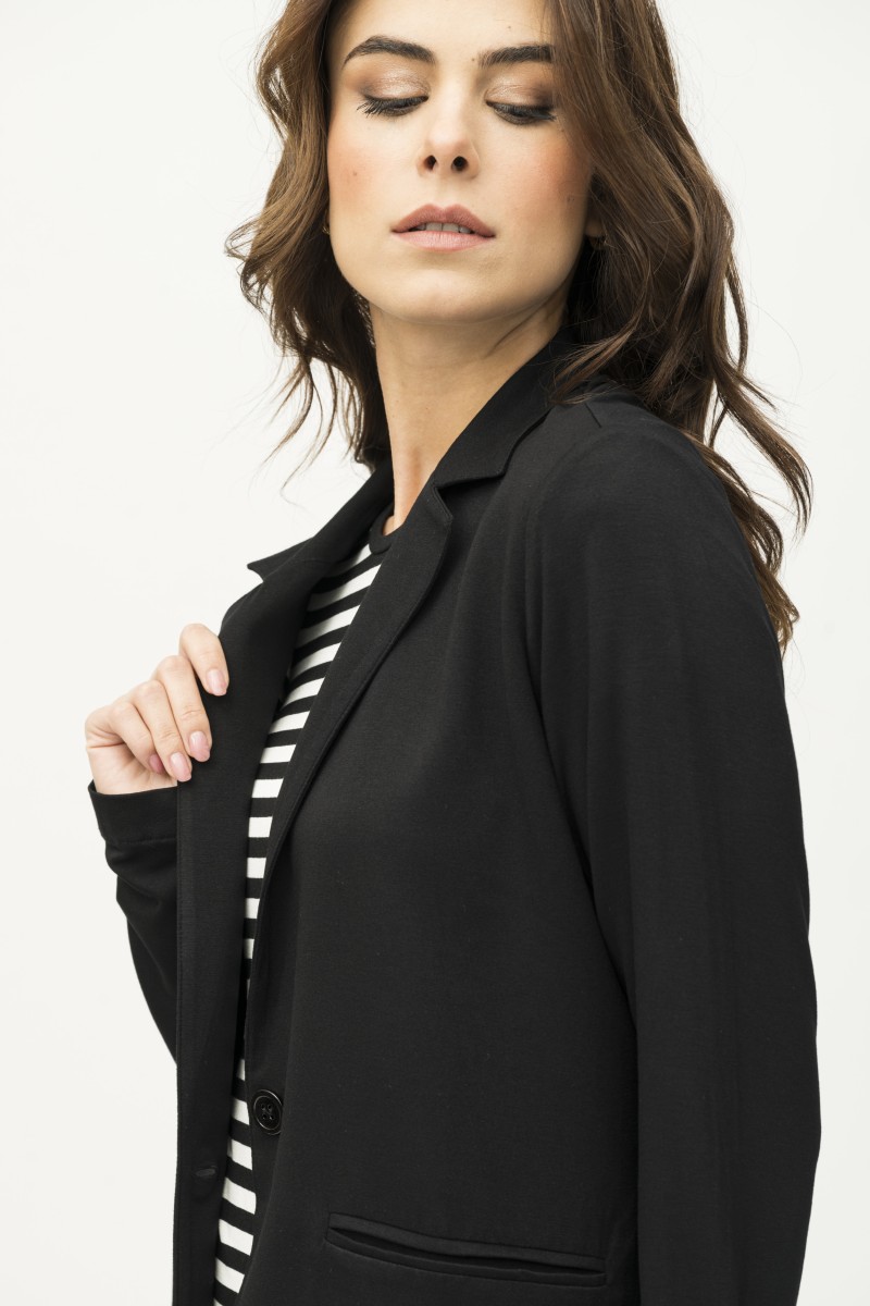 Majestic Filatures| Giacca in viscosa taglio maschile