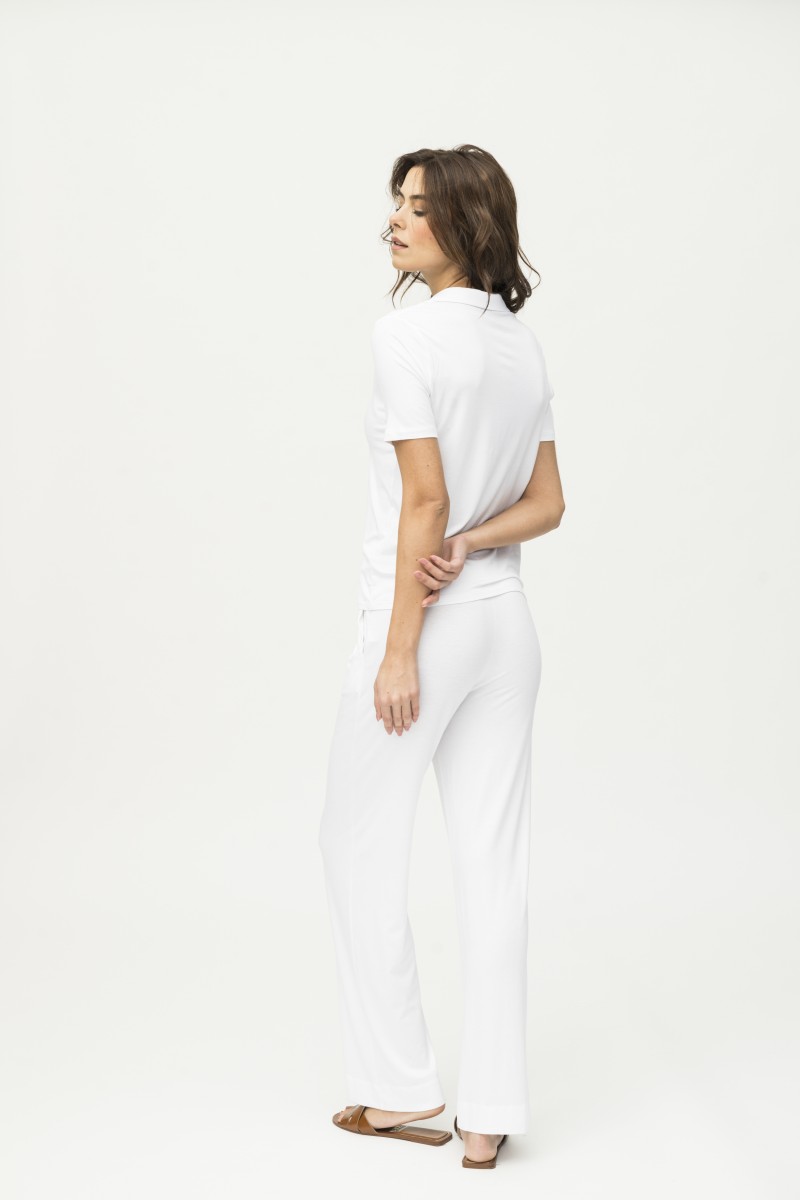 Majestic Filatures | Pantalone con fondo ampio e pinces