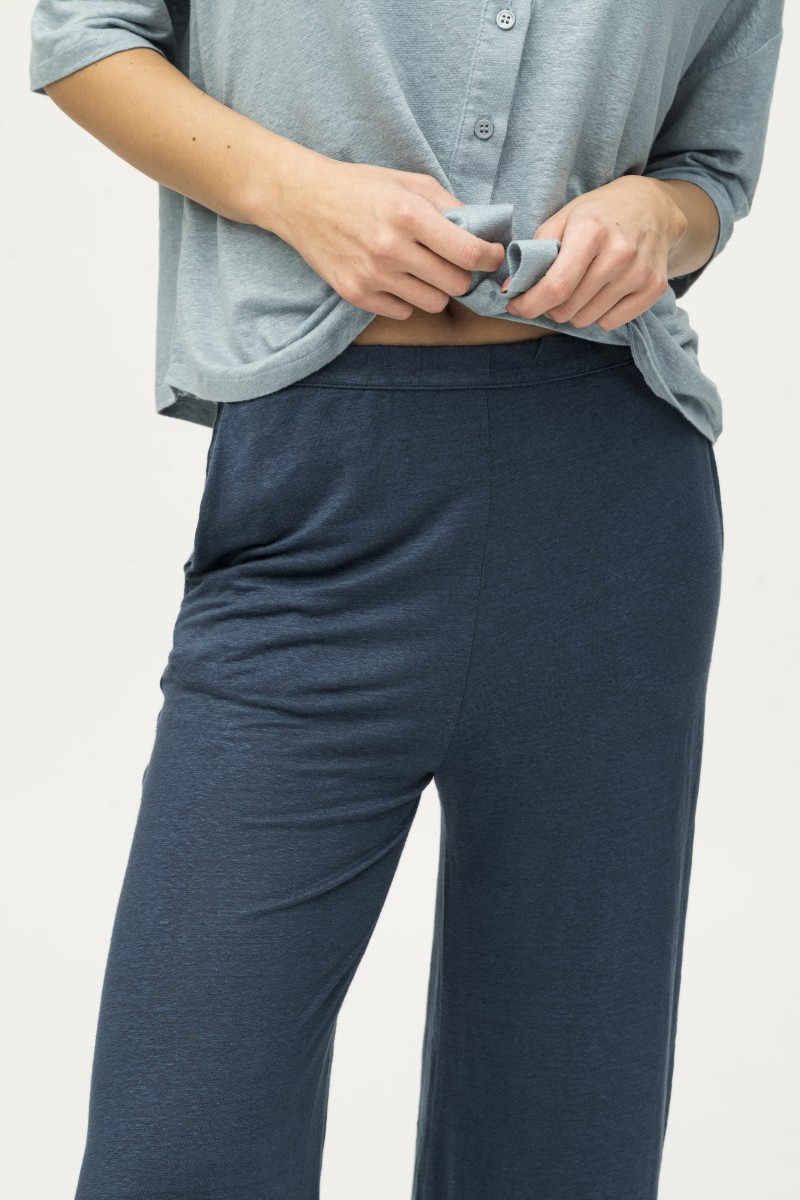 Majestic Filatures | Pantalone a fondo ampio in lino