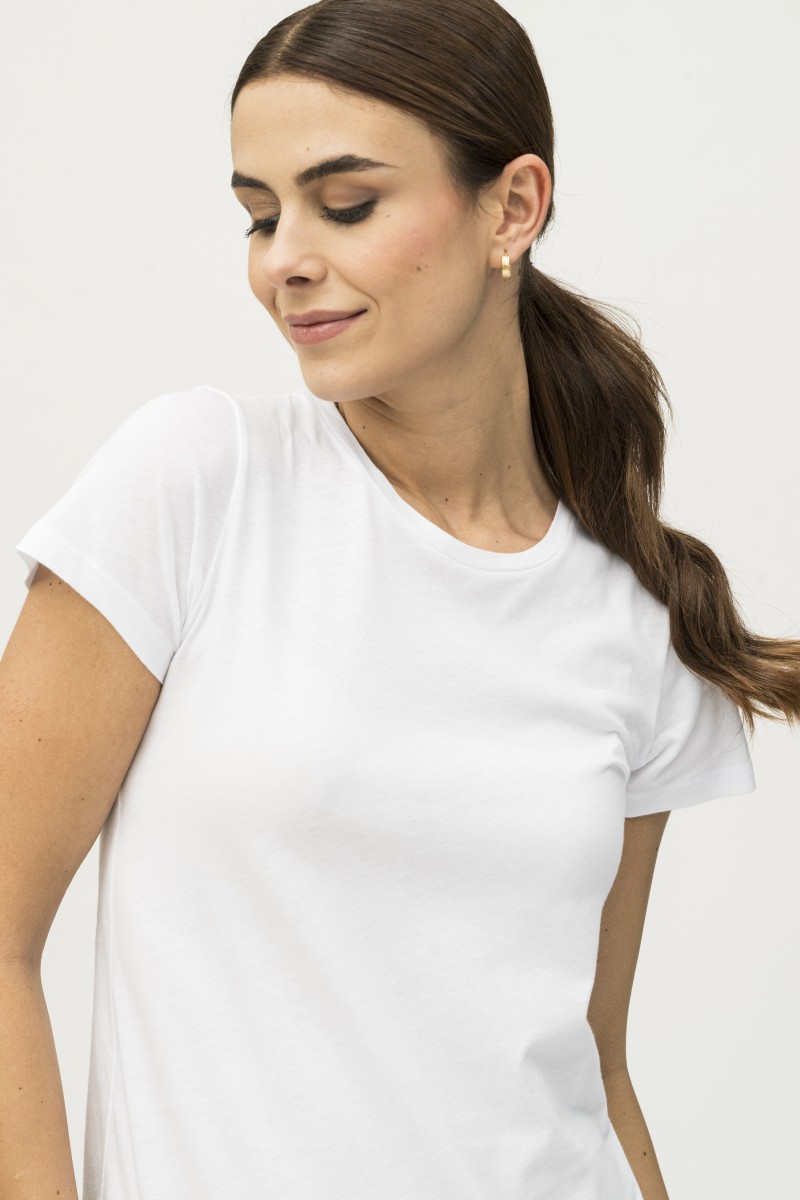 T-shirt girocollo basica in Cotone Silk Touch
