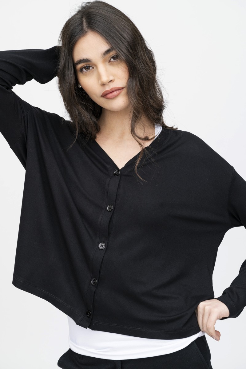 Majestic Filatures | Cardigan in viscosa over