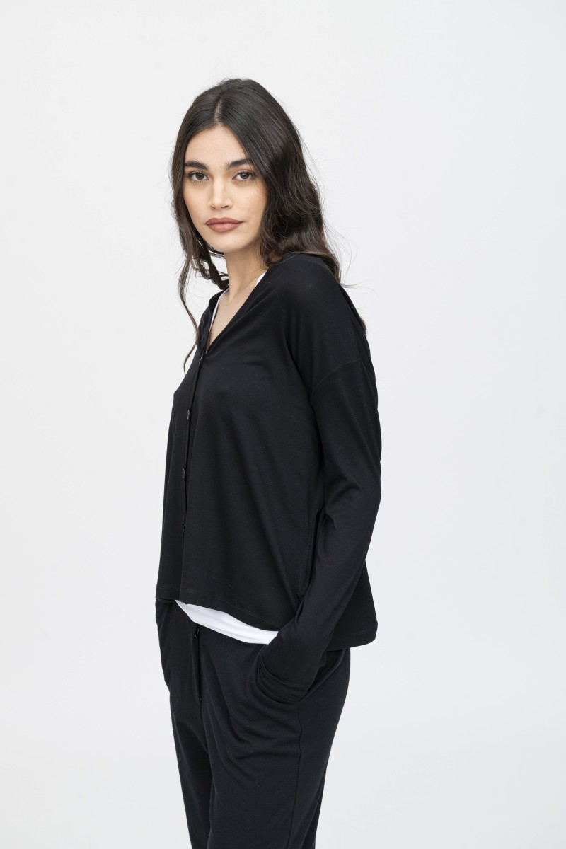 Majestic Filatures | Cardigan in viscosa over