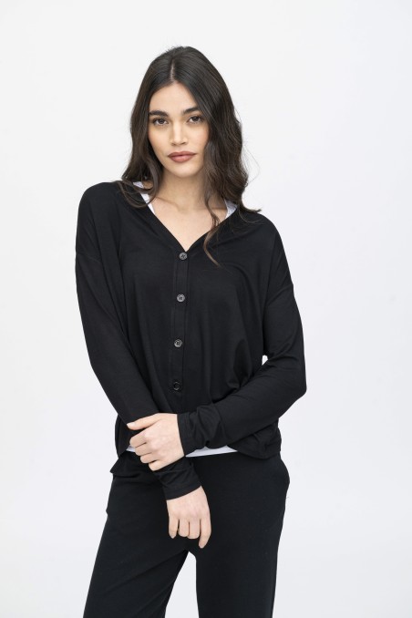 Majestic Filatures | Cardigan in viscosa over