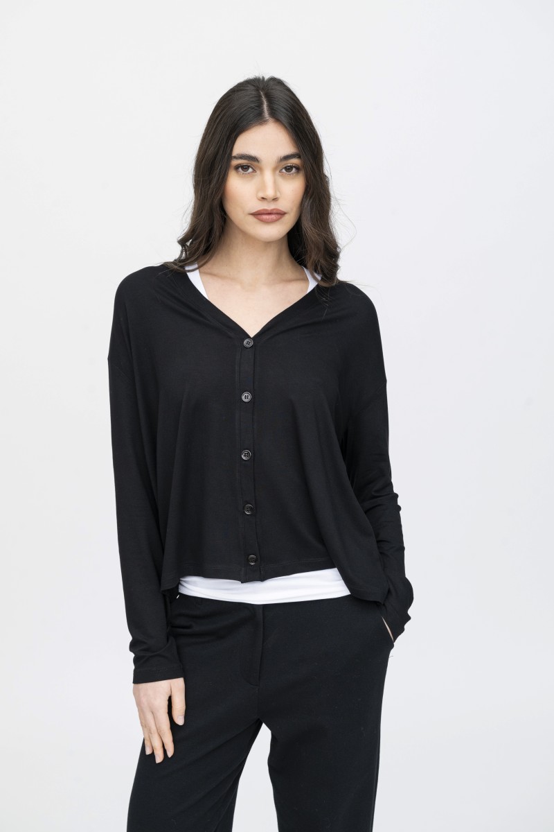 Majestic Filatures | Cardigan in viscosa over