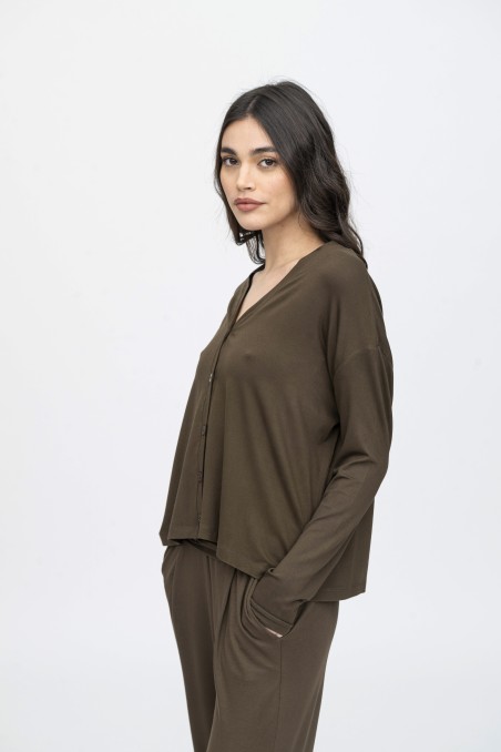 Majestic Filatures | Cardigan in viscosa over