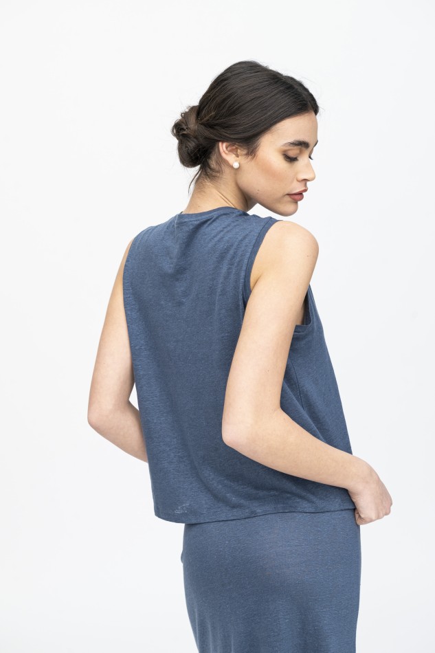 Majestic Filatures | Gilet in lino 2