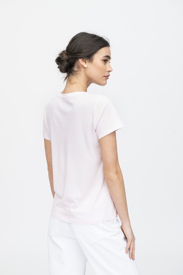 Majestic Filatures | T-shirt girocollo basica in Cotone Silk Touch 2