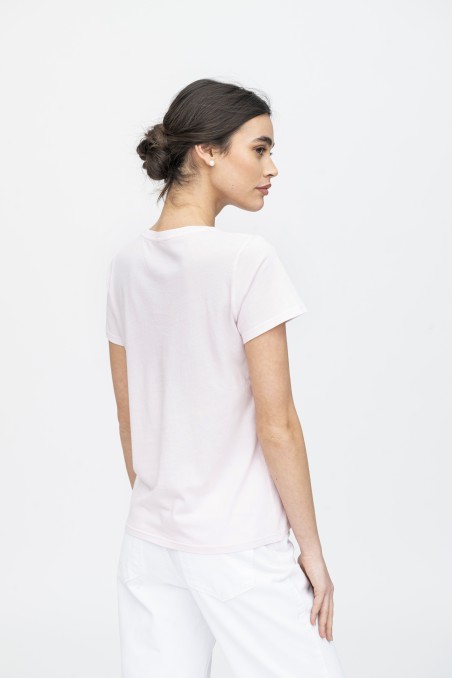 Majestic Filatures | T-shirt girocollo basica in Cotone Silk Touch