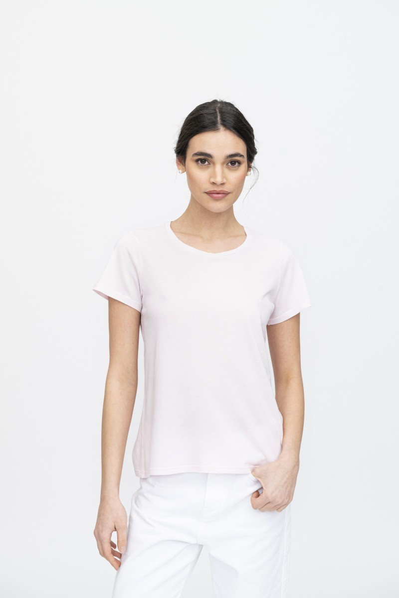 Majestic Filatures | T-shirt girocollo basica in Cotone Silk Touch