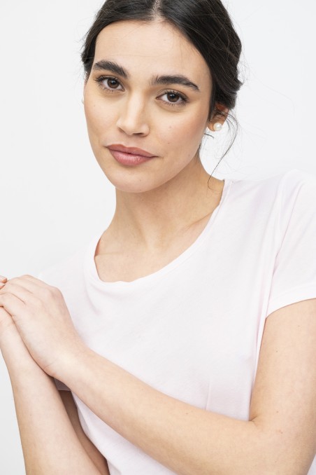Majestic Filatures | T-shirt girocollo basica in Cotone Silk Touch