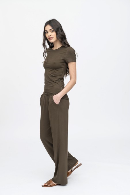 Majestic Filatures | Pantalone con fondo ampio e pinces