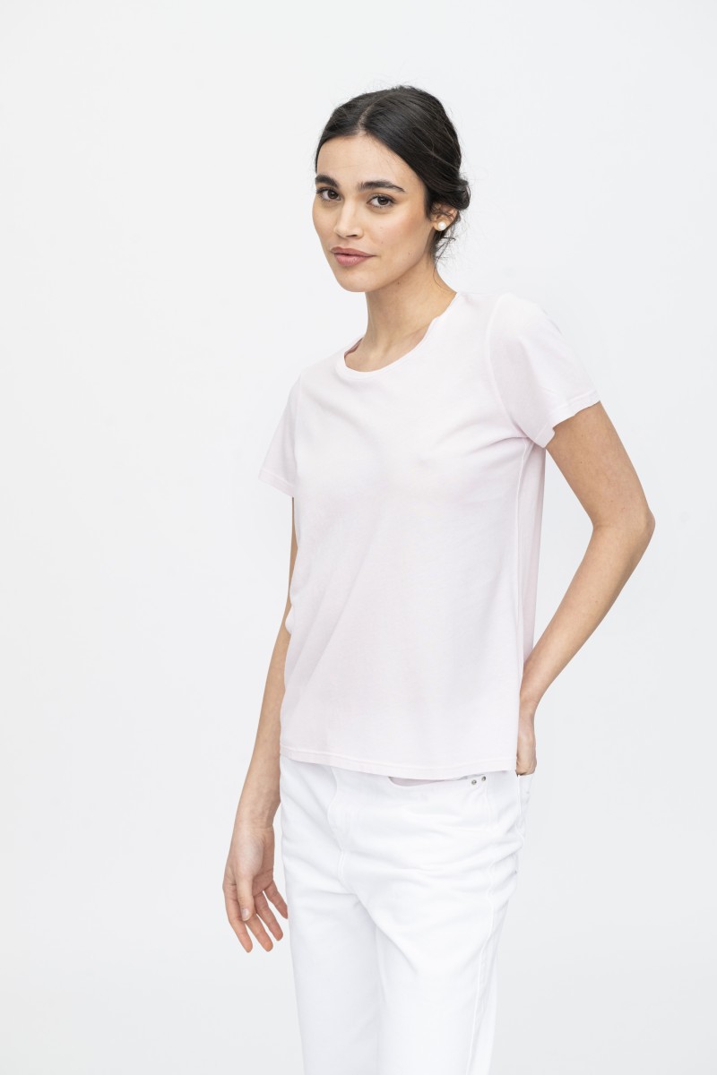 Majestic Filatures | T-shirt girocollo basica in Cotone Silk Touch