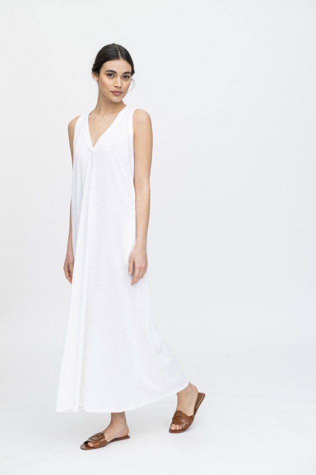 Majestic Filatures | Abito in lino e cotone