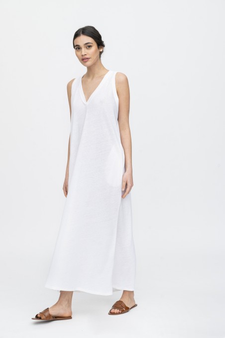 Majestic Filatures | Abito in lino e cotone
