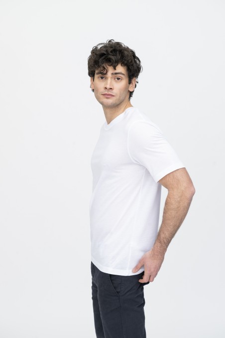 Majestic Filatures | T-shirt girocollo in Lyocell over