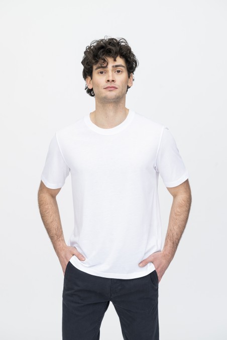 Majestic Filatures | T-shirt girocollo in Lyocell over