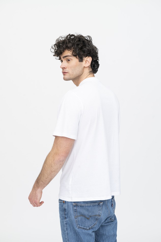 Majestic Filatures | T-shirt girocollo in Cotone Silk Touch Over