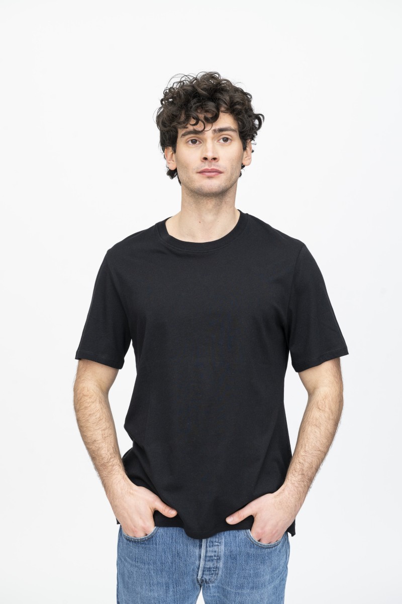 Majestic Filatures | T-shirt girocollo in Cotone Silk Touch Over