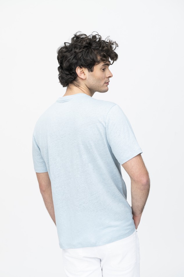 Majestic Filatures | T-Shirt in lino girocollo e manica corta 2