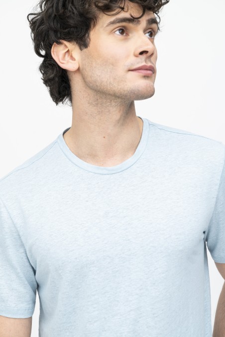 Majestic Filatures | T-Shirt in lino girocollo e manica corta