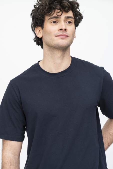 Majestic Filatures | T-Shirt girocollo over in cotone elasticizzato