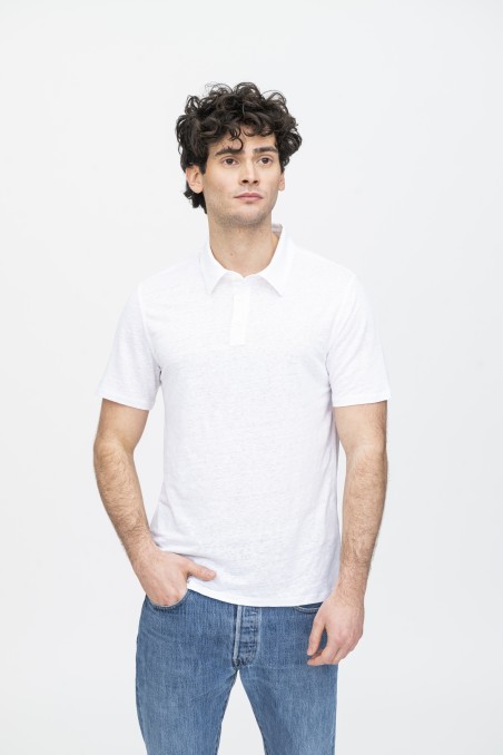 Majestic Filatures | Polo in lino a manica corta