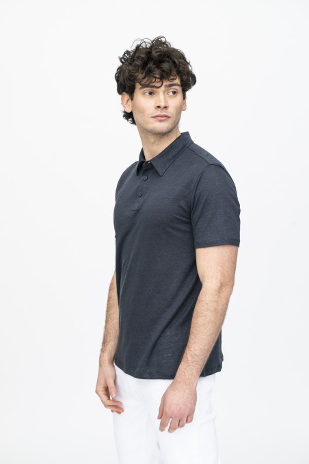 Majestic Filatures | Polo in lino a manica corta