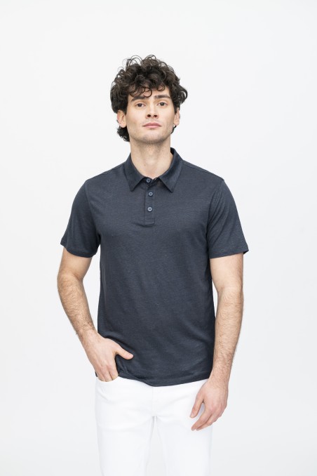 Majestic Filatures | Polo in lino a manica corta