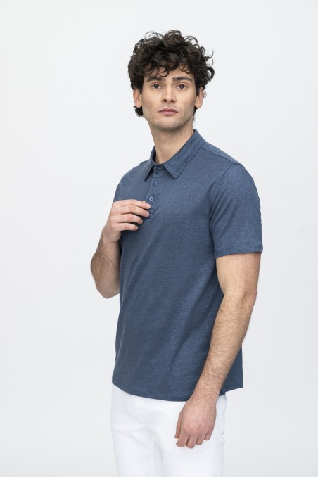 Majestic Filatures | Polo in lino a manica corta
