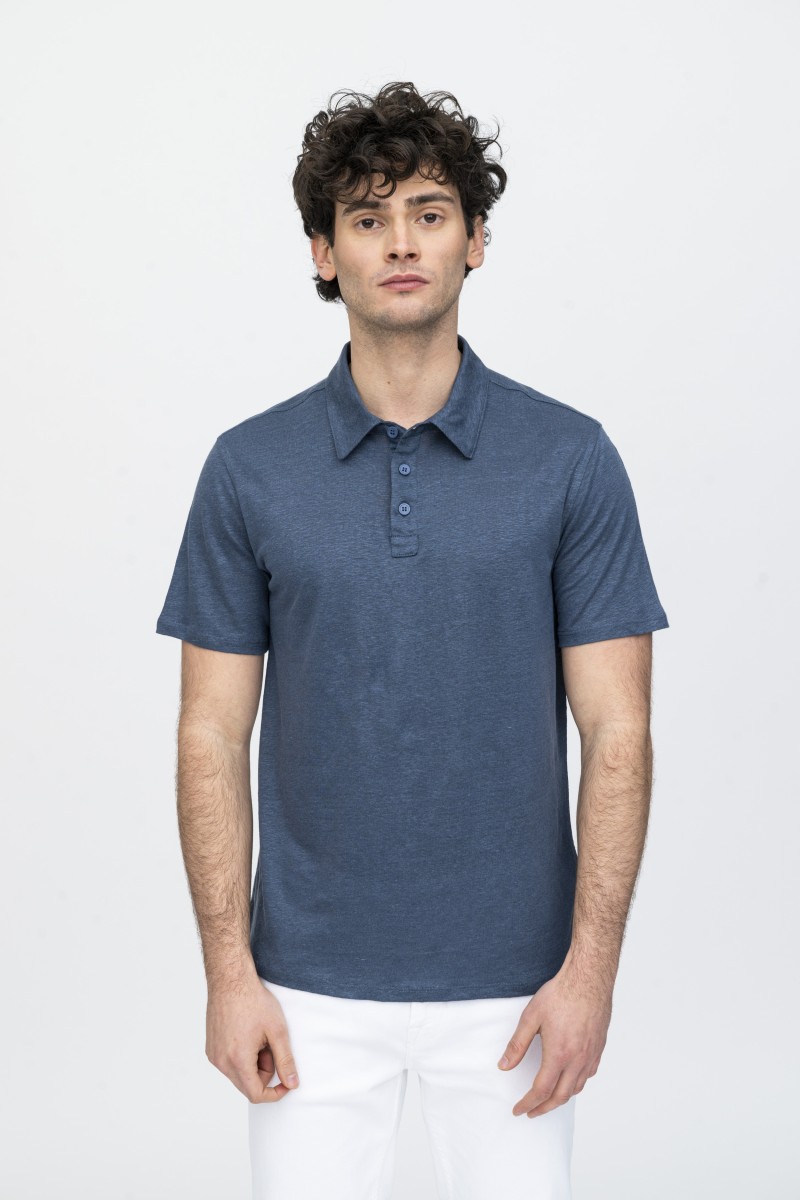 Majestic Filatures | Polo in lino a manica corta