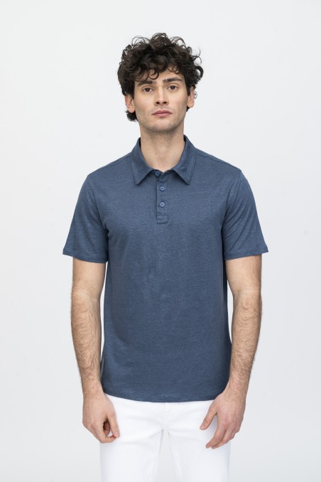Majestic Filatures | Polo in lino a manica corta