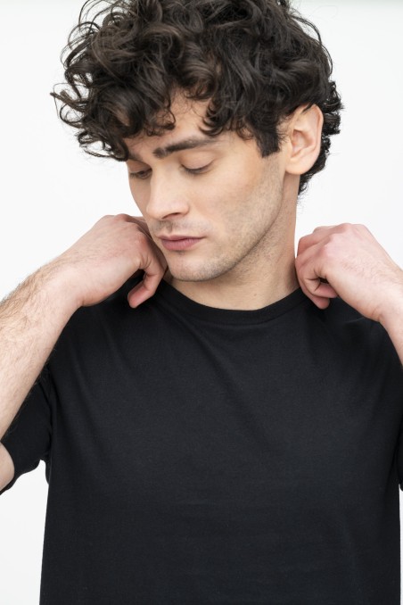 T-shirt girocollo in Cotone Deluxe
