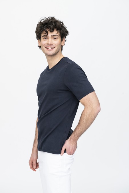 T-shirt girocollo in Cotone Deluxe