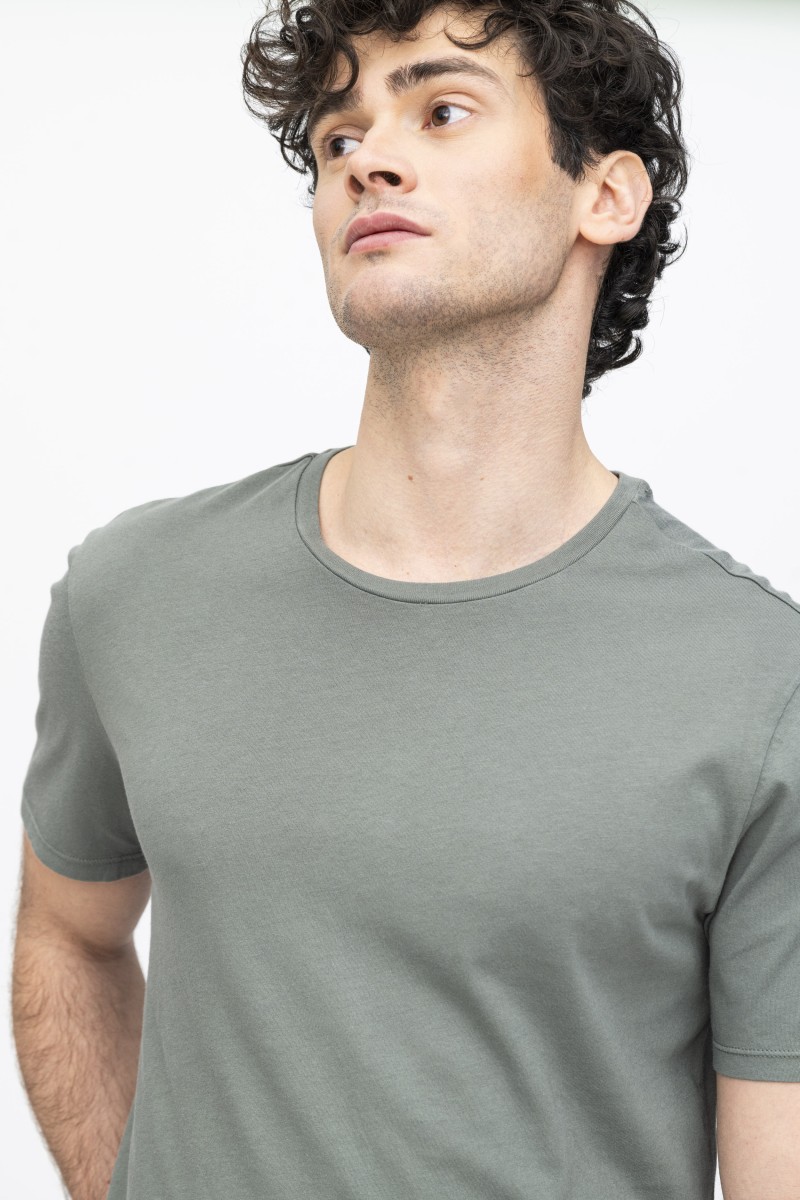 Majestic Filatures | T-shirt girocollo in Cotone Silk Touch