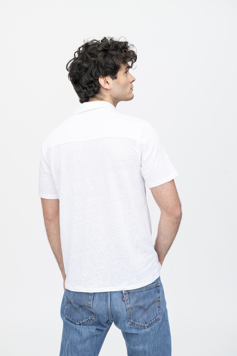 Majestic Filatures | Polo in lino a manica corta