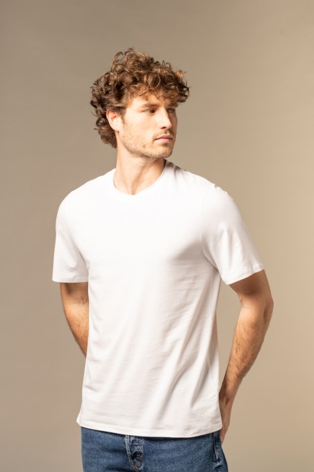 Majestic Filatures | T-Shirt girocollo over in cotone elasticizzato