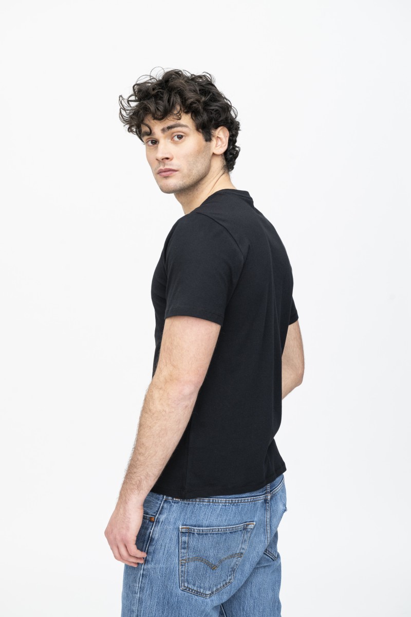 T-shirt girocollo in Cotone Silk Touch essenziale