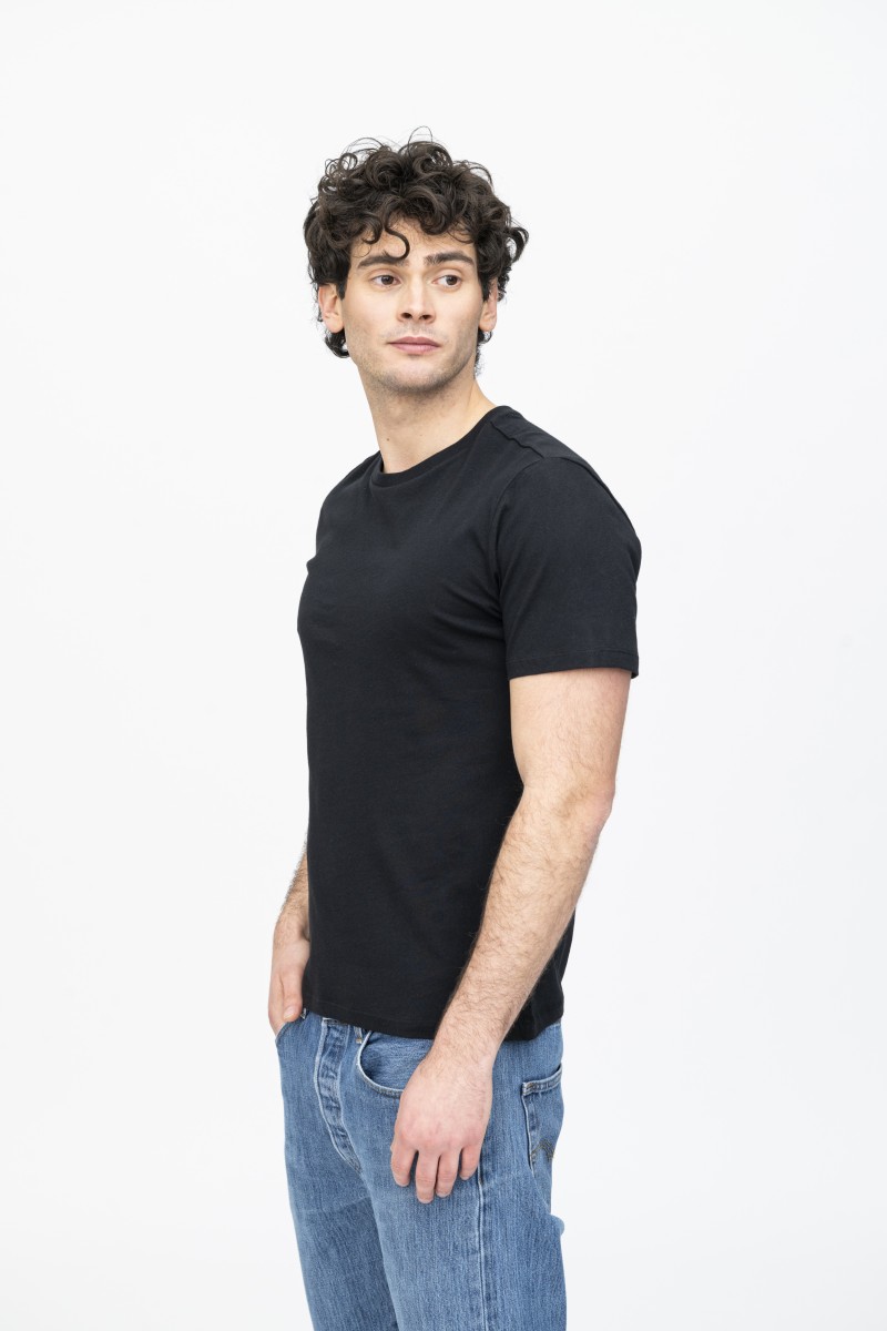 T-shirt girocollo in Cotone Silk Touch essenziale