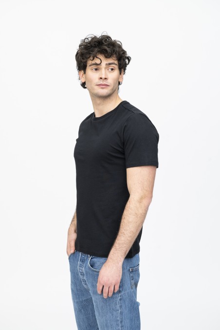 T-shirt girocollo in Cotone Silk Touch essenziale