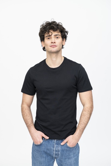 T-shirt girocollo in Cotone Silk Touch essenziale