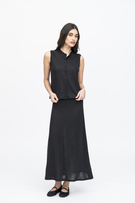 Majestic Filatures | Gonna longuette in lino