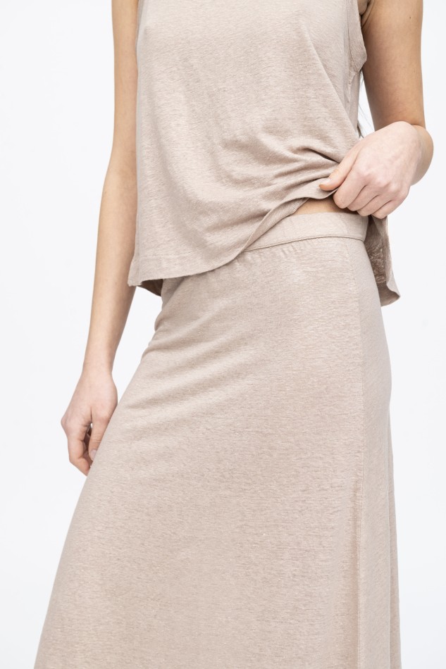 Majestic Filatures | Gonna longuette in lino 2
