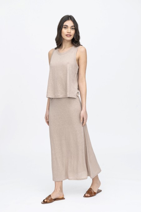 Majestic Filatures | Gonna longuette in lino