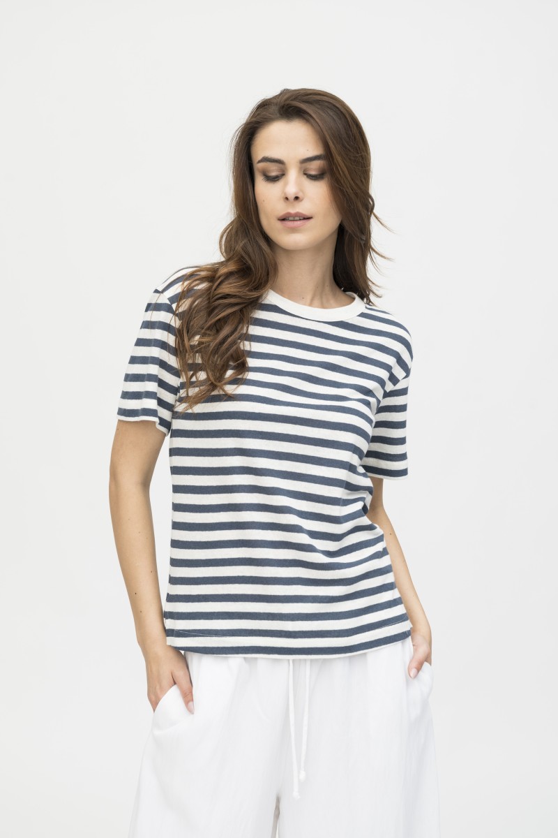 Majestic Filatures | T-shirt rigata a manica corta