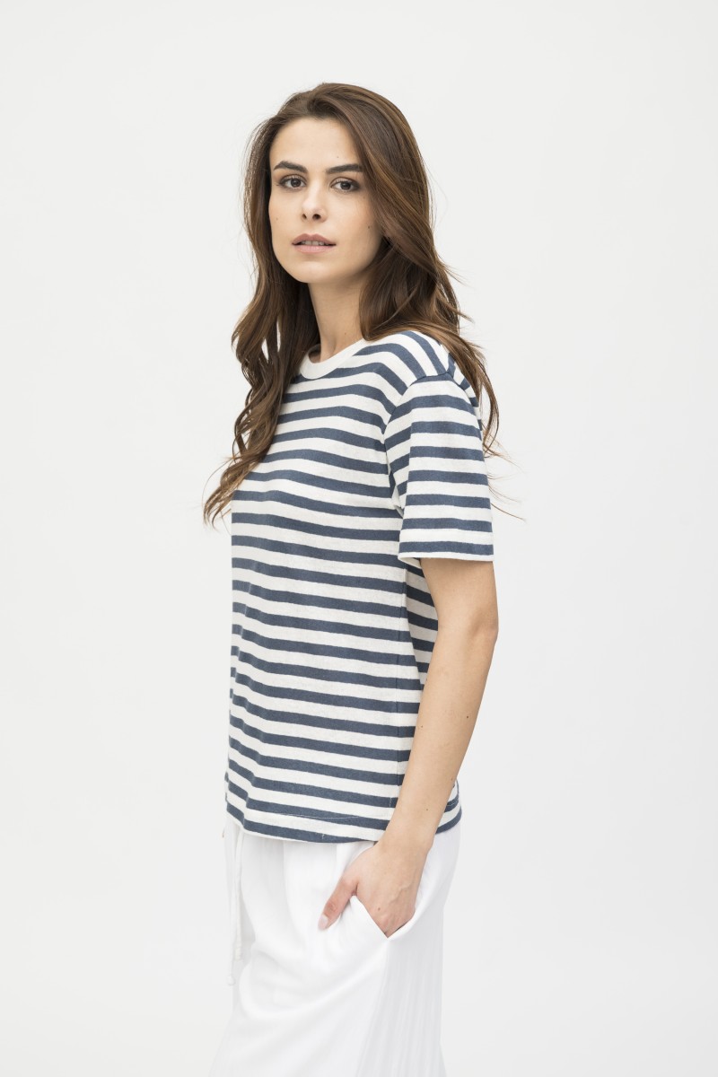 Majestic Filatures | T-shirt rigata a manica corta