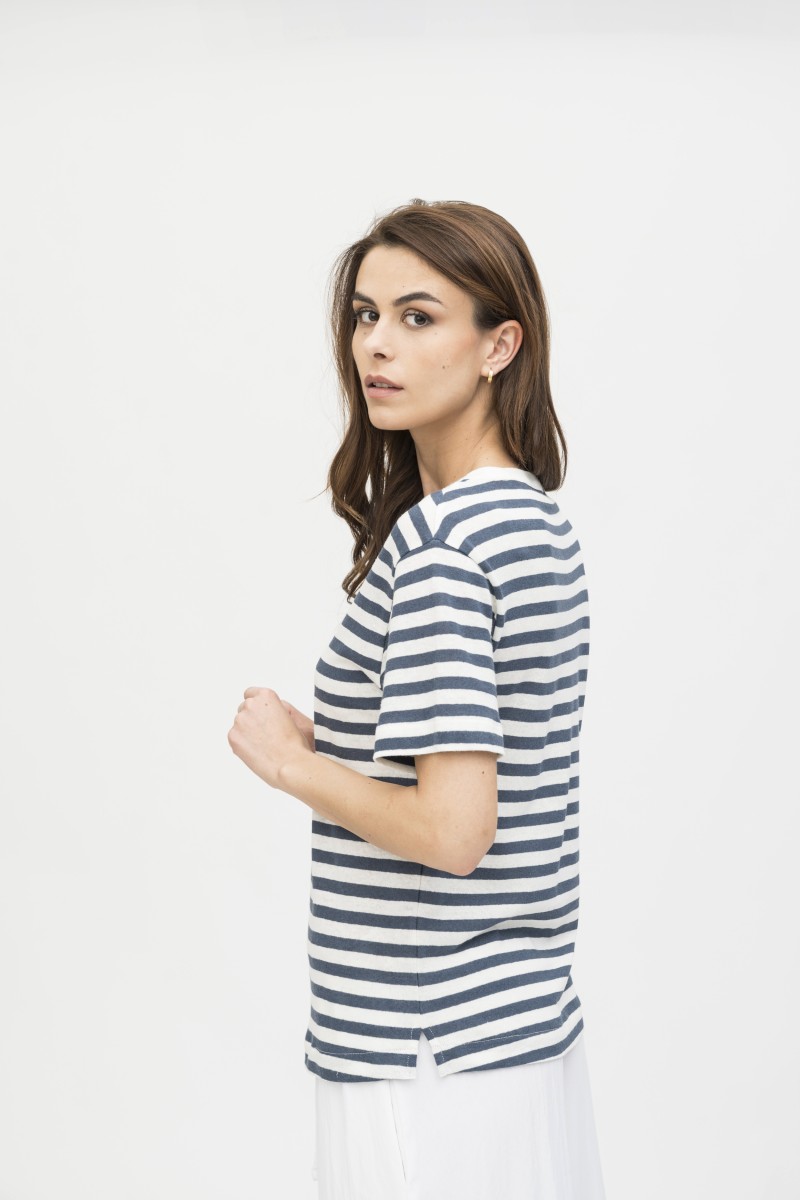 Majestic Filatures | T-shirt rigata a manica corta
