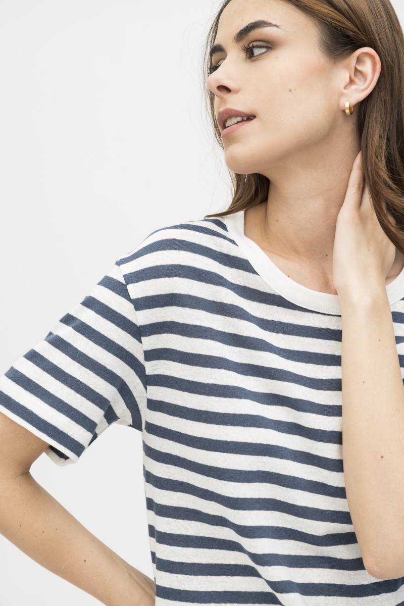 Majestic Filatures | T-shirt rigata a manica corta
