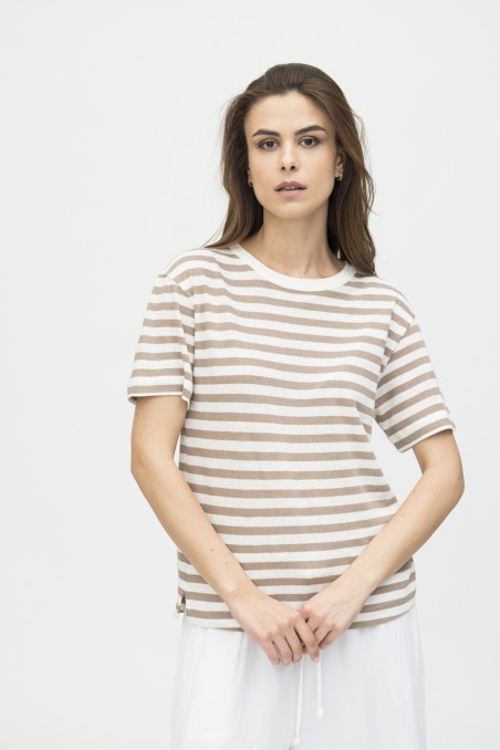 Majestic Filatures | T-shirt rigata a manica corta