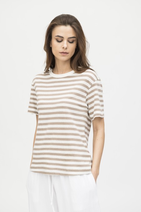 Majestic Filatures | T-shirt rigata a manica corta