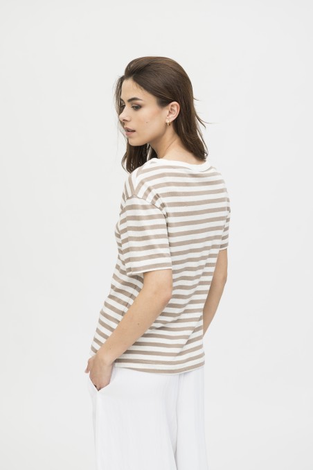 Majestic Filatures | T-shirt rigata a manica corta